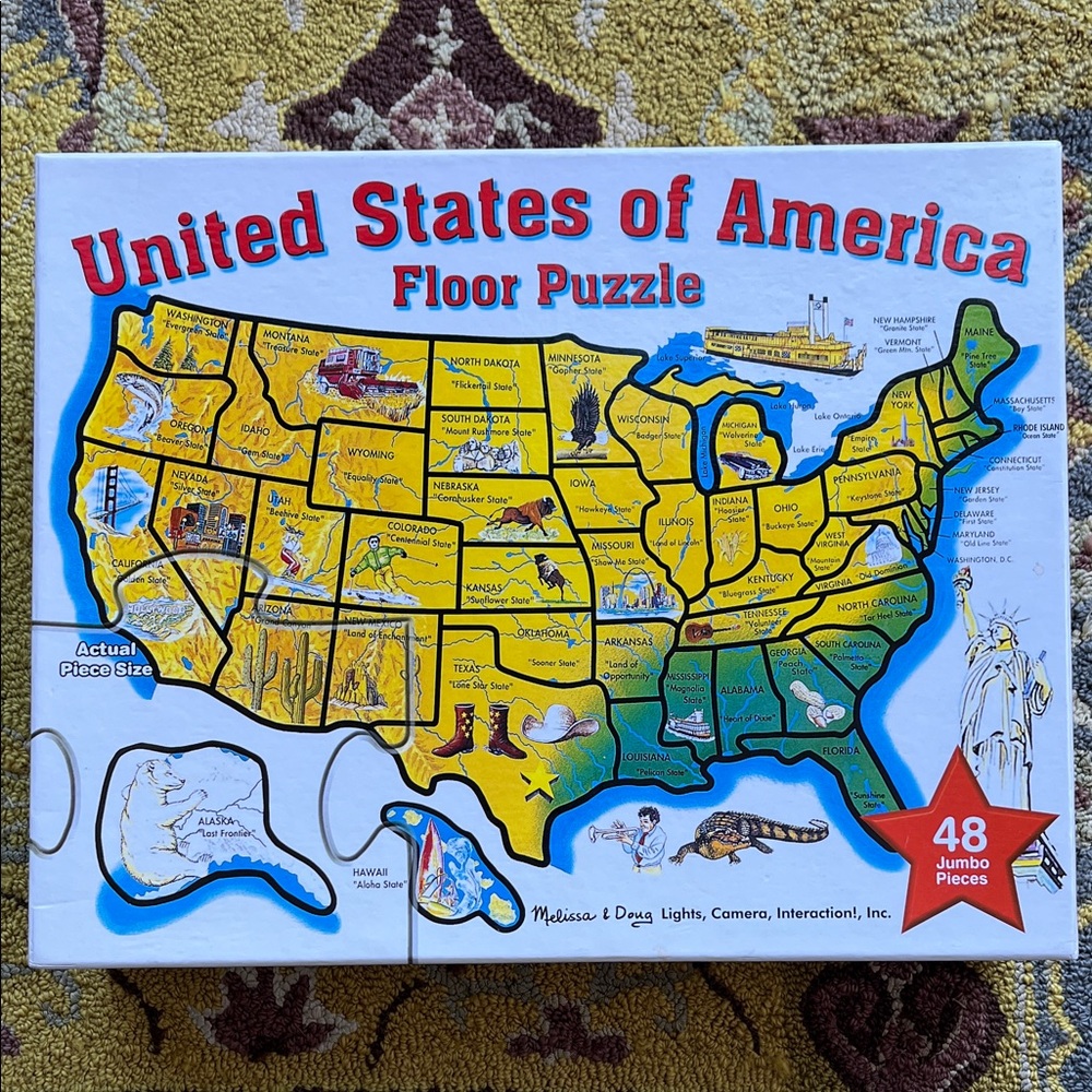 Melissa and Doug United States of America Jumbo Floor Puzzle